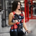 thumbnail image 6 of Daiia Variety Of Fruits And Berries Printed Womens Workout Tops for Women Quick-dry Tank Tops Mesh Yoga Shirts Athletic Running Tank Tops Sleeveless Gym Clothes-Medium, 6 of 7