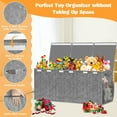 thumbnail image 6 of Extra Large Toy Box, Toy Chest for Toddlers with Lids, Collapsible Toy Storage Organizer, Kids Bin Boxes Storage Basket for Boys, Girls, Nursery, Living Room, Playroom, 40"x14"x16", Gray, 6 of 7