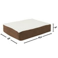 Orthopedic Sherpa Top Dog Pet Bed with Memory Foam and Removable Cover