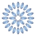 thumbnail image 1 of Uxcell 100Pcs Horse Eye Shape Rhinestones Glass Point Back Beads for Jewelry Making Light Blue, 1 of 5