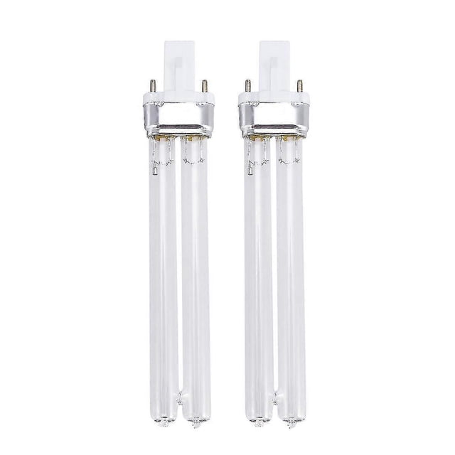 2 lámparas de luz ultravioleta UV de 11 W para desinfección y esterilización de peceras (base de lámpara G23)