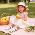 thumbnail image 6 of DREAM PAIRS Girls Closed Toe Flower Dress Sandals Summer Shoes for Toddler and Little Kids, 6 of 6