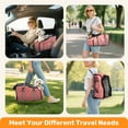 thumbnail image 5 of Pet Booster Seat For Cars, Dog Car Carrier With Safety Harness, Portable Travel Vehicle Pet Bed for Small Dogs, Cats Easy-Clean & Sturdy Construction, Pink, 5 of 10