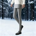 thumbnail image 6 of Wovix Women Legging Ribbed Knit Leggings Thermal Lined Soft Stretchy High Waist Pants Lounge Pants, 6 of 9