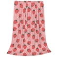 thumbnail image 2 of Fotbe Strawberries Manta de Franela Acolchonada con Estampado, Súper Suave y Esponjosa, Extra Grande para Sofá, Cama, Uso Todo el Año-60"x50", 2 of 7