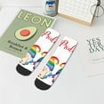 thumbnail image 7 of Pofeuu Lgbt Gnome Print 30cm Socks, Adult Running Hiking Socks for Youth and Adult, 7 of 7
