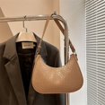 thumbnail image 3 of Versión coreana de bolso tejido bajo el brazo, bolso pequeño, tendencia primavera 2025, bolso bandolera para estudiantes, bolso minimalista para mujer, 3 of 5