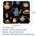 thumbnail image 5 of Arabic Teapot Square Desk Mat Mousepad, 8.3x9.8 Inch Non-Slip Rubber Bottom, Printed Gaming Mousepad for Office and Gaming, 5 of 6
