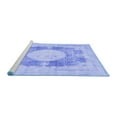 thumbnail image 2 of Ahgly Company Machine Washable Indoor Rectangle Medallion Blue Traditional Area Rugs, 4' x 6', 2 of 4