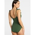 thumbnail image 3 of Time and Tru Women's and Women's Plus Size Ruffle Strap One Piece Swimsuit, Sizes XS-3X, 3 of 5