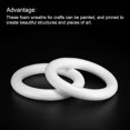 thumbnail image 4 of MECCANIXITY 5.6 Inch Foam Wreath Forms Round Craft Rings for DIY Art Crafts, Florists, Home Decoration Pack of 2, 4 of 6