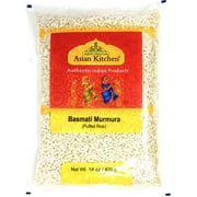Asian Kitchen Basmati Mumra (Puffed Rice) 14oz (400g) ~ All Natural, Indian Origin | No Color | Gluten Friendly | Vegan | NON-GMO | No Salt or fillers