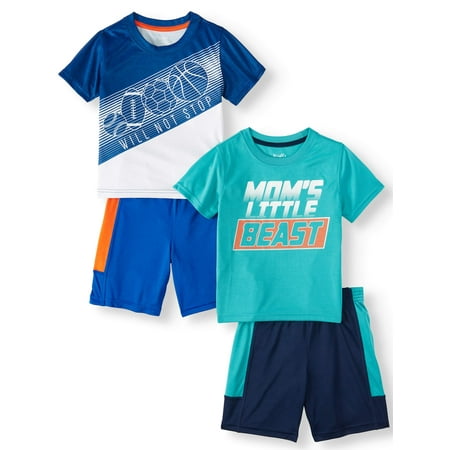 Wrights Mix & Match Outfits, 4pc Active Set (Toddler Boys)