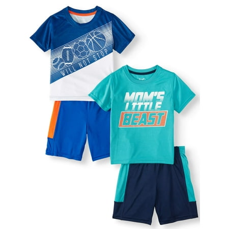 Orange Outfit - Wrights Mix & Match Outfits, 4pc Active Set (Toddler Boys)