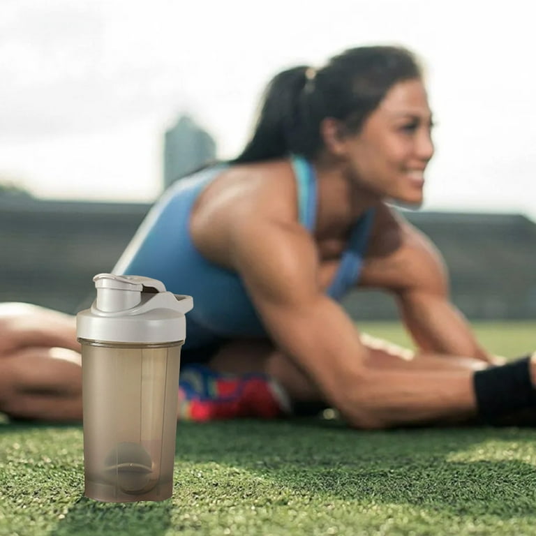 Yhmxh Shaker Bottle, Clear Protein Shaker Cup with Mixing Ball