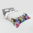 thumbnail image 3 of Ambesonne Floral Bedding Set 3 Pcs, Pastel Tender Butterflies, Twin, Multicolor, 3 of 3