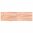 thumbnail image 1 of vidaXL Table Top Light Brown 200x60x(2-4)cm Treated Solid Wood Live Edge, 1 of 7