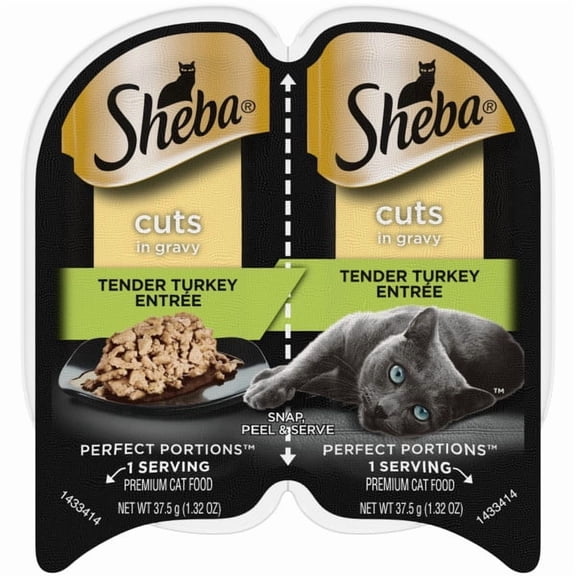Sheba Perfect Portions Wet Cat Food Cuts in Gravy, 2.6 oz (Various Flavors)