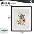 thumbnail image 4 of Stupell Industries Bohemian Whimsical Boho Beetle Black Framed Print Under Glass, 13 x 16, by Kim Allen, 4 of 8