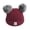 Wine Red, variant on Actoyo Baby Boys Girls Toddler Warm Winter Furry Balls Pom Bobble Hat Crochet Knit Beanie Cap