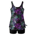 thumbnail image 6 of Swimsuits for Women Print Swim Tank Top with Boyshorts 2 Piece Bathing Suits Women's Swimsuit Set, 6 of 8