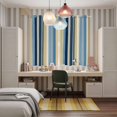 thumbnail image 6 of Curtains 63 Inch Length 2 Panels, Blue Yellow Striped Grommets Window Treatment Curtain, Farmhouse Stripes Vintage Thermal Curtains Drapes for Living Room/Bathroom, 6 of 9