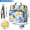 thumbnail image 2 of FORMRS Zipper Binder with Shoulder Strap 2-inch Ring 500 Sheet Capacity File Bag, Light Blue Lemon, 2 of 5