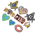 thumbnail image 2 of Parches de tela con insignia bordada, pegatinas decorativas de moda para ropa vaquera (juego (9 estilos)), 2 of 5