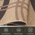 thumbnail image 6 of SUNDEREY 3'x5' Geometri Area Rug, 3x5ft Washable Bedroom Rug,Easy Jute Indoor Outdoor Carpet, Farmhouse Non Slip Circular Pattern Rug for Dining Room Office Entrance Kitchen,Khaki, 6 of 10