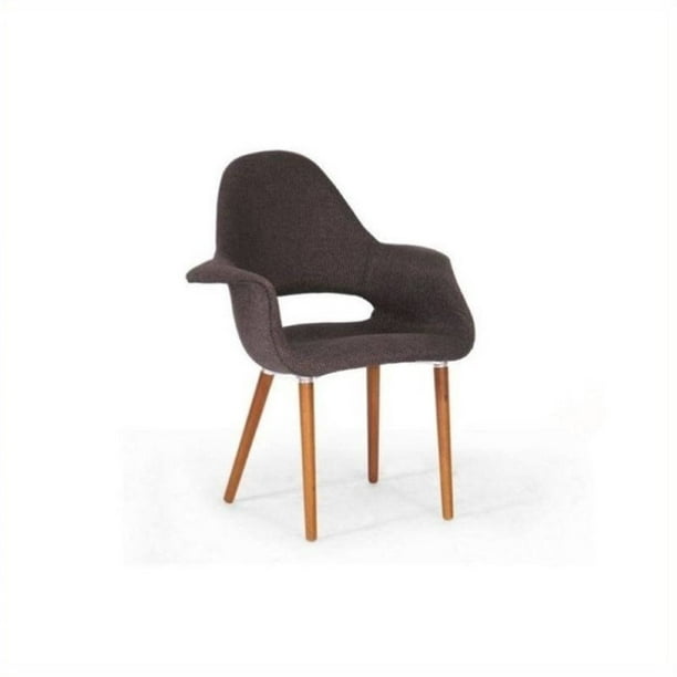 Atlin Designs Chaise d'Appoint en Tissu Marron (Lot de 2)