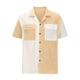 thumbnail image 3 of Camisas de Manga Corta de los Hombres Collar de Vuelta de la Solapa, Blusa Casual para el Aire Libre, el Ocio Y el Uso Diario Del Verano, 3 of 5