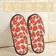 thumbnail image 2 of Fotbe Tomatoes Pantuflas Peludas para Mujer con Estampado, Zapatillas de Peluche, Zapatos de Invierno para Casa, Uso Interior y Exterior-Large, 2 of 8