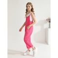 thumbnail image 4 of Girls Boys Overalls Kids Casual Sleeveless Jumpsuit One Piece Rompers with Pockets 5-14 Years, 4 of 7