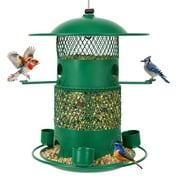 Wild Bird Feeder for Outdoors Hanging, Heavy Duty Metal Retractable Bird Feeders for Cardinal, Blue Jay,Finches, Wildlife Backyard Garden Birding Watching