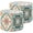 Color 3, variant on Mexican Talavera Lampshades 2 Pack Floral Patterned Ceramic Tiles Soft Pastel Colors 13"x13"x10" Light Shade for Table Lamps Floor Lamp Shades Lampshade Replacement Easy Assembly