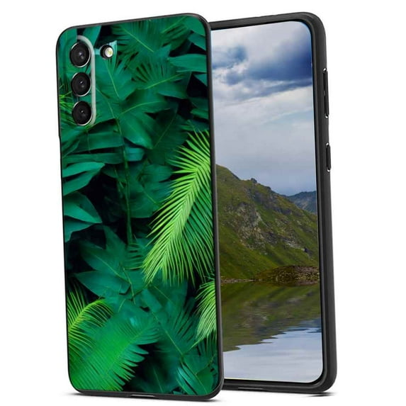 Compatible with Samsung Galaxy S23 Phone Case, Tropical-Leaves-10 Case Men Women, Flexible Silicone Shockproof Case for Samsung Galaxy S23