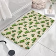 thumbnail image 3 of Cartoon Tractors Green Beige Flannel Non Slip Door Rugs,Washable Door Mats Indoor,Decorative Door Mats,Dirt-Resistant and Absorbent Doormat for Entrance,Bedroom,Kitchen,Bathroom,23.5"x16", 3 of 5