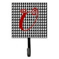 thumbnail image 4 of Letter I Initial Monogram - Houndstooth Black Leash or Key Holder, 4 of 7