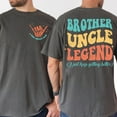thumbnail image 2 of "Brother Uncle Legend" Retro T-Shirt – Humorous Tee for Awesome Uncles & Brothers, 2 of 6