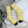 thumbnail image 5 of Logiee Banana Fruit Print Adult Socks for Men & Women,Calf Socks, Ankle Socks,Boots Socks,Breathable Casual Sock,Unisex Crew Socks, 5 of 6