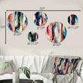 thumbnail image 4 of Designart "Swirling Colors In Artistic Marble Expression" Marble Round Wall Art Set Of 5 - Multicolor Glam Living Room Wall Metal Art Set, 4 of 6