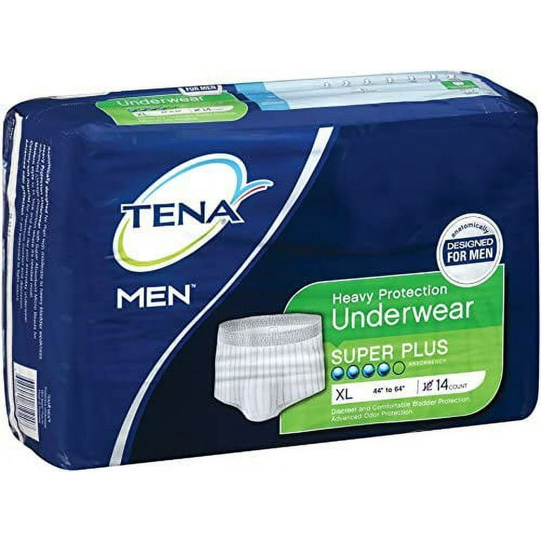 Essity HMS North America Inc Adult Absorbent Underwear TENA Men Super Plus  Pull On X-Large Disposable Heavy Absorbency Bag of 14 
