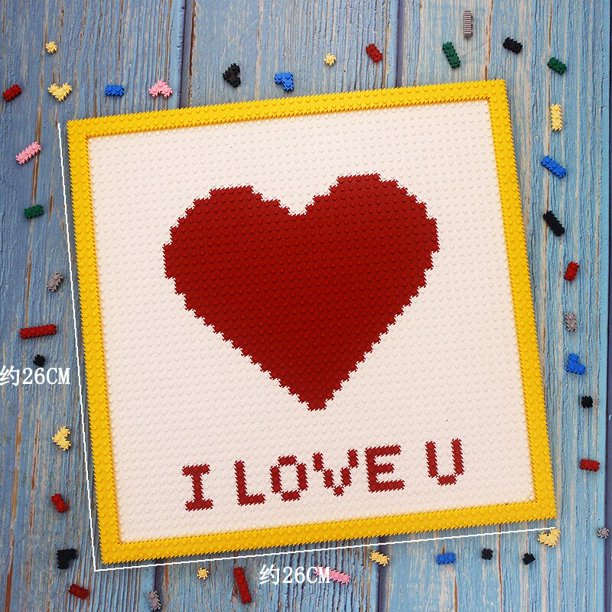 pieza de bloques de construcción de pintura de píxeles, juguete de decoración de pared de personaje de anime para montar plano, regalo de decoración de pared para niña sin caja62014Ninguna caja zhangyuxiang unisex