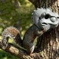 thumbnail image 5 of Clea*rance！Dinosaur Head Shaped Nut Feeder for Backyard Tree, Funny T Rex Resin Wildlife Feeder for Squirrels Chipmunks, Outdoor Garden Hanging Bird Seed Decor, 5 of 5