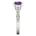 thumbnail image 3 of Clara Pucci 14K White Gold 2.3ct Alexandrite Solitaire with Accents Ring, 3 of 8