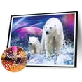 thumbnail image 1 of Cuadros Decorativos Oso blanco polar 5D DIY Diamond Painting Kits Full Round Drill Wall Decor Craft Wdftyju embutido en tela, 1 of 8
