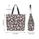 thumbnail image 5 of Fotbe Hand Drawn Pig Bolsa Tote Estética de Lona con Estampado para Mujer - Bolsa Reutilizable de Hombro Casual para Vacaciones, Compras, Trabajo y Gimnasio, 5 of 8