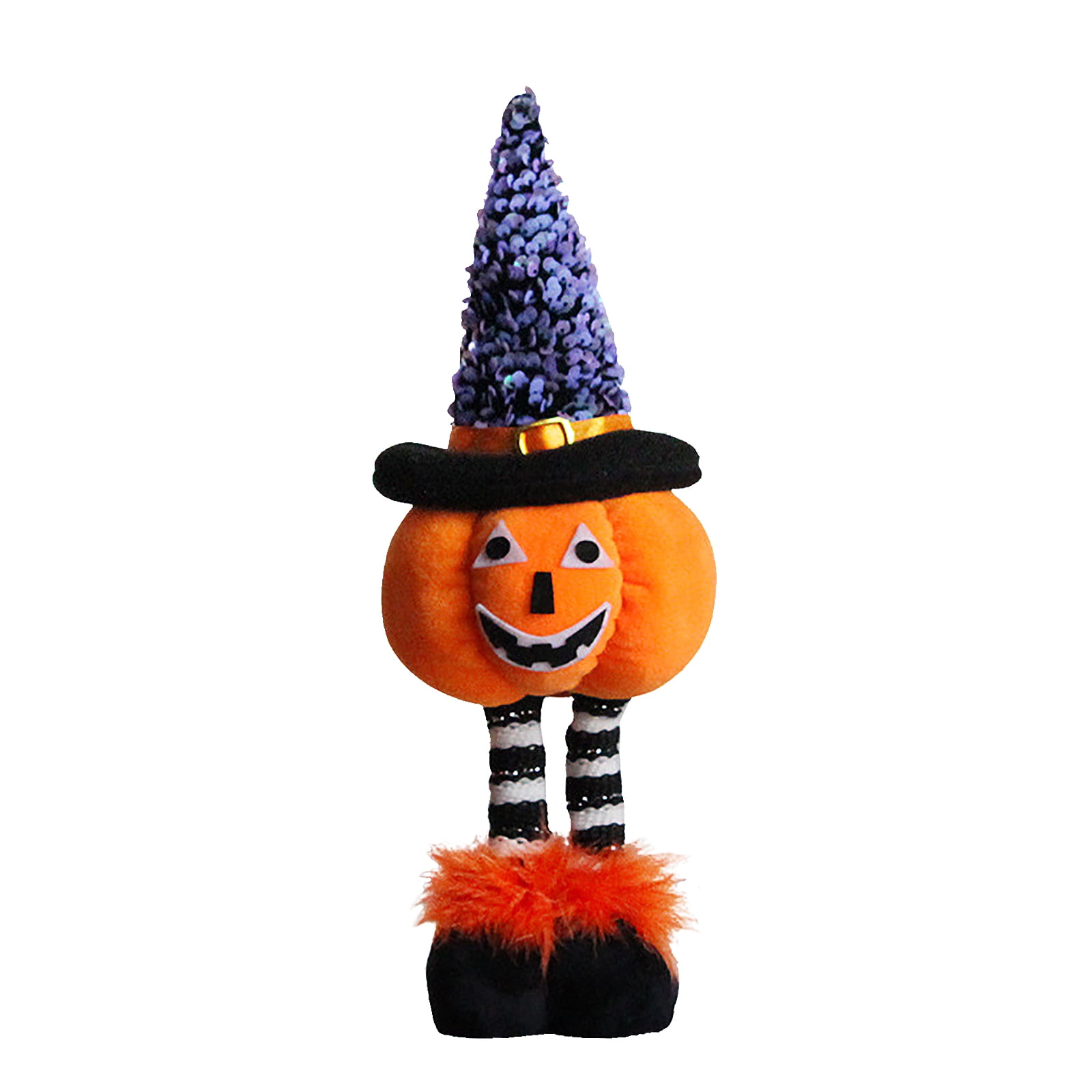 Nuolin Window decorations Halloween retractable pumpkin doll standing
