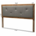 thumbnail image 6 of Bowery Hill Upholstered Walnut Brown Headboard Button Tufted King Size 78.1" Unassembled, 6 of 9