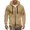 Khaki, variant on Men's Fashion Hoodies & Sweatshirts Big and Tall Hoodies for Men Men's Slim Fit Hooded Sweatshirt Casual Pullover for Fall Winter Daily Wear Comfortable Non Stretch Pure Color Hoodie